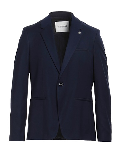 OFFICINA 36 テーラードジャケット ミッドナイトブルー ポリエステル 63% / レーヨン 34% / ポリウレタン 3%