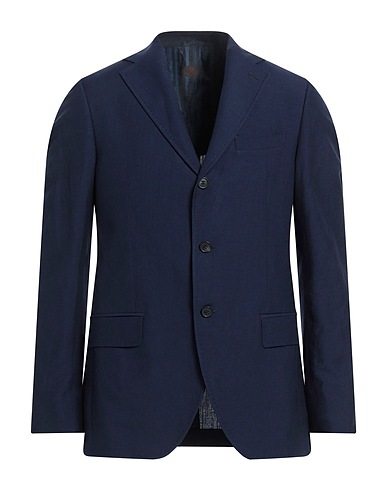 MP MASSIMO PIOMBO Blazer Midnight blue 54% Virgin Wool, 46% Linen