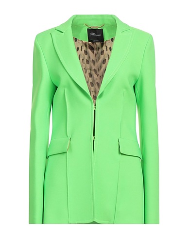 BLUMARINE Blazer Lime green 96% Polyester, 4% Elastane