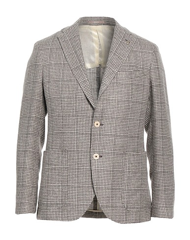 PAOLONI Blazer Taupe 58% Virgin Wool, 42% Linen