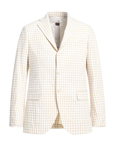 MP MASSIMO PIOMBO Blazer Khaki 65% Cotton, 35% Polyester, Viscose, Acetate