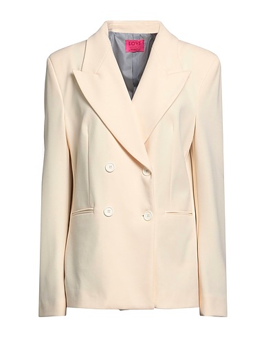 MERCI ITALIA Blazer Beige 83% Polyester, 13% Viscose, 4% Elastane