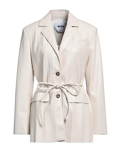 MSGM Blazer Cream 100% Polyester