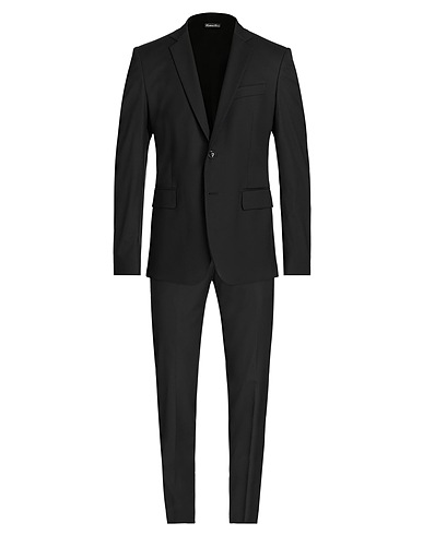 BRIAN DALES Suits Black 52% Wool, 42% Polyamide, 6% Elastane