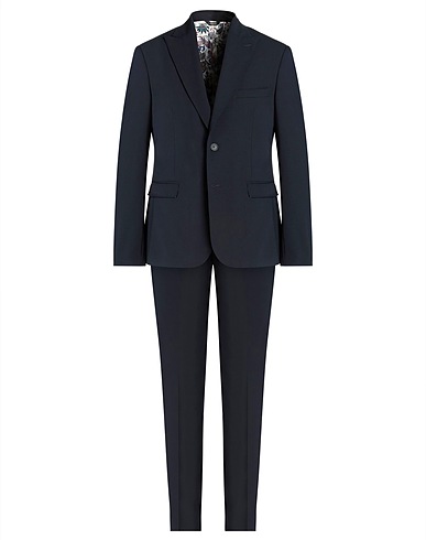 UNGARO Suits Midnight blue 70% Polyester, 24% Viscose, 6% Elastane
