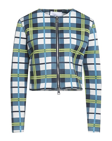 VICARIO CINQUE Blazer Slate blue 92% Polyester, 8% Elastane