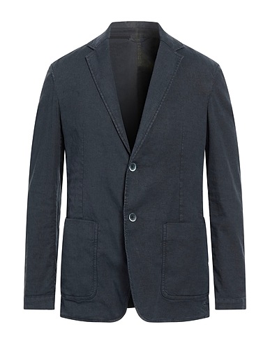 DONDUP Blazer Blu notte 54% Lino, 43% Lyocell, 3% Elastan