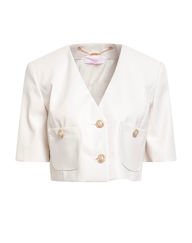 CLIPS MORE Jacket Ivory 50% Polyester, 50% Polyurethane