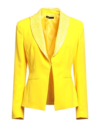 HANITA Blazer Yellow 97% Polyester, 3% Elastane