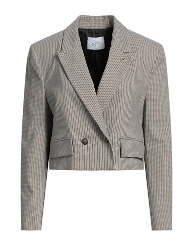 SOALLURE Blazer White 54% Cotton, 39% Polyester, 4% Other Fibres, 3% Elastane