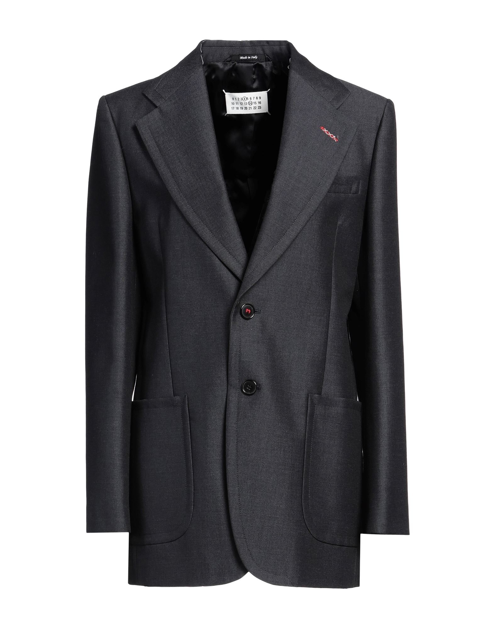 VIP価格.Maison Margiela BLAZER MONOPETTO IN LANA Blazer monopetto in misto lana in Blu - MM 6 Maison Margiela