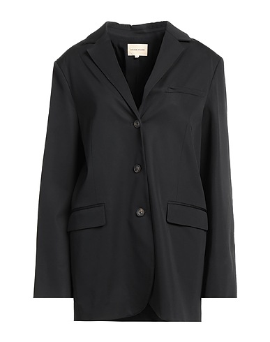 LOULOU STUDIO Giacca Nero 98% Viscosa, 2% Elastan