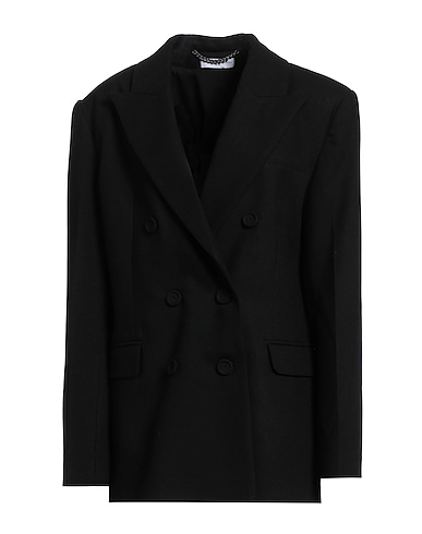 MVP WARDROBE Пиджак Чёрный 70% Вискоза, 30% Шерсть, Полиэстер