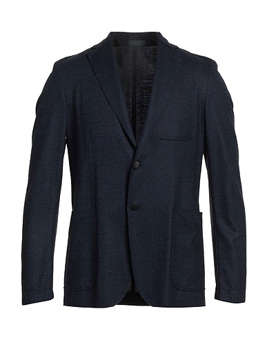 ZANONE Blazer Midnight blue 54% Wool, 35% Polyester, 11% Polyamide