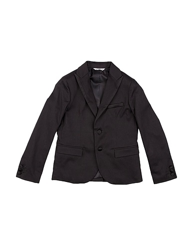 MANUEL RITZ Blazer Black 62% Cotton, 35% Polyester, 3% Elastane