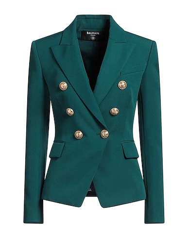 BALMAIN Veste Vert émeraude 100% Laine