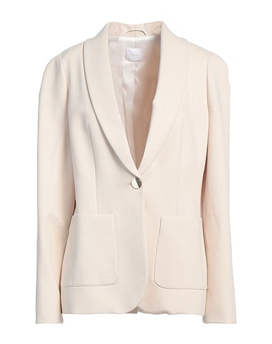 MERCI ITALIA Blazer Light grey 65% Viscose, 32% Nylon, 3% Elastane