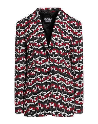 BOUTIQUE MOSCHINO Blazer Grey 60% Cotton, 37% Polyester, 3% Elastane