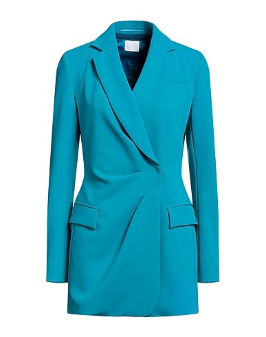 MERCI ITALIA Blazer Turquoise 96% Polyester, 4% Elastane