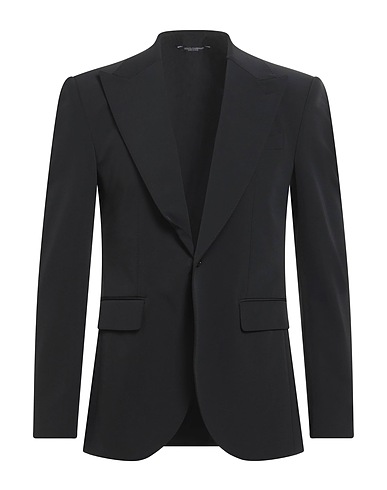 DOLCE&GABBANA Blazer Black 89% Polyester, 11% Elastane