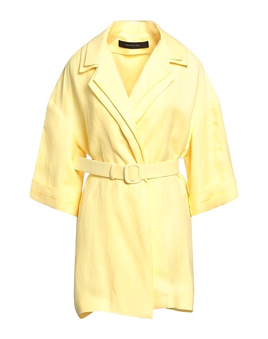 FEDERICA TOSI Blazer Pastel yellow 62% Linen, 38% Viscose