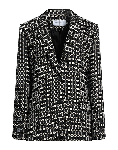 SIMONA CORSELLINI Blazer Black 67% Polyester, 29% Viscose, 4% Elastane