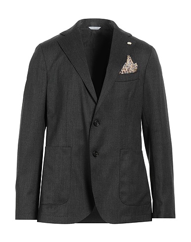 MANUEL RITZ Blazer Charcoal 98% Wool, 2% Elastane