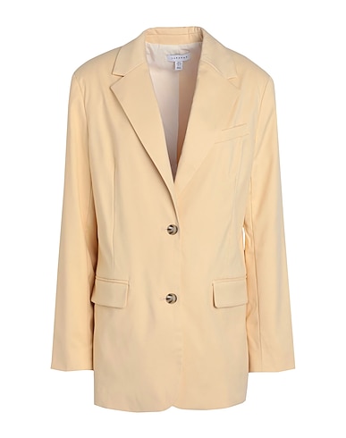 TOPSHOP Blazer Pastel yellow 85% Polyester, 11% Viscose, 4% Elastane