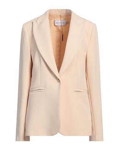 SIMONA CORSELLINI Blazer Beige 93% Polyester, 7% Elastane