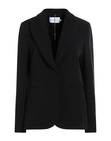 SIMONA CORSELLINI Blazer Black 93% Polyester, 7% Elastane