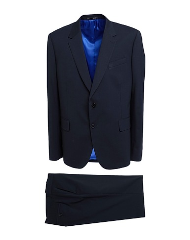 PAUL SMITH Suits Midnight blue 97% Wool, 3% Elastane