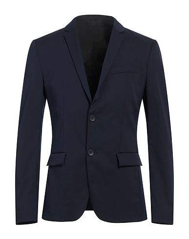 CALVIN KLEIN Blazer Navy blue 55% Polyester, 43% Wool, 2% Elastane