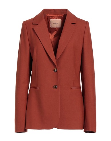TWINSET Giacca Ruggine 53% Poliestere, 43% Lana, 4% Elastan