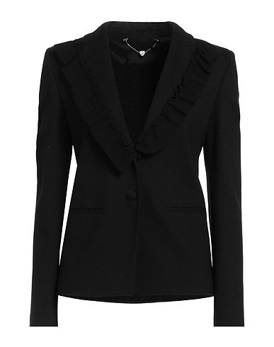 TWINSET Blazer Black 53% Polyester, 43% Wool, 4% Elastane