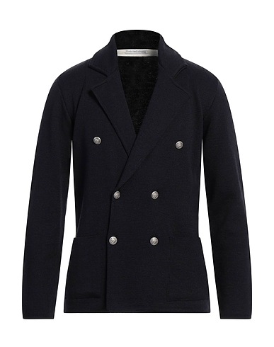 GREY DANIELE ALESSANDRINI Blazer Midnight blue 70% Wool, 30% Acrylic