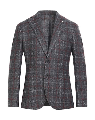 LUIGI BIANCHI Mantova Blazer Grey 72% Wool, 25% Cotton, 3% Cashmere