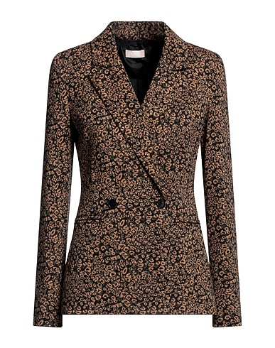 LIU •JO Blazer Black 58% Polyester, 35% Cotton, 4% Polyamide, 3% Elastane