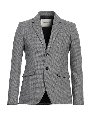 OFFICINA 36 Blazer Grey 60% Wool, 25% Polyester, 10% Polyamide, 5% Other Fibres