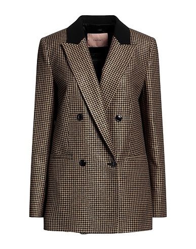 TWINSET Giacca Oro 60% Lana, 27% Poliammide, 9% Poliestere, 4% Altre Fibre