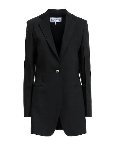 LOEWE Blazer Charcoal 60% Wool, 38% Polyester, 2% Elastane