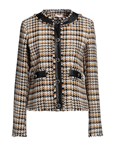 LIU •JO Blazer White 95% Polyester, 4% Metallic fiber, 1% Elastane