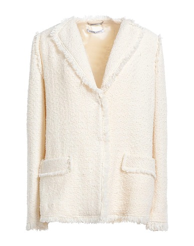 ALBERTA FERRETTI Blazer Ivory 71% Virgin Wool, 22% Polyamide, 7% Silk