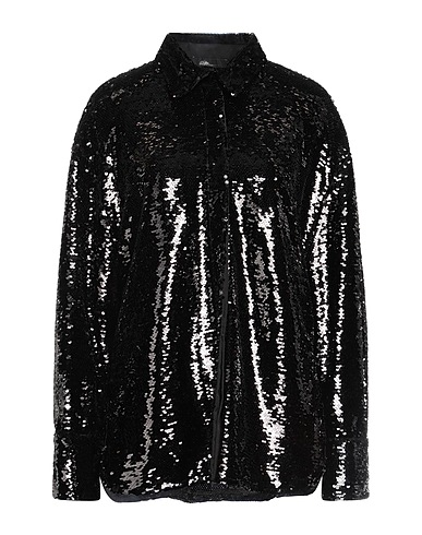 BLUMARINE Solid colour shirts & blouses Black 100% Polyamide, Polyester