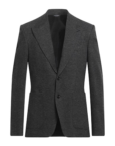 DOLCE&GABBANA テーラードジャケット チャコール レーヨン 69% / ナイロン 25% / ポリウレタン 6%