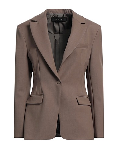 FEDERICA TOSI Giacca Khaki 52% Poliestere, 43% Lana, 5% Elastan