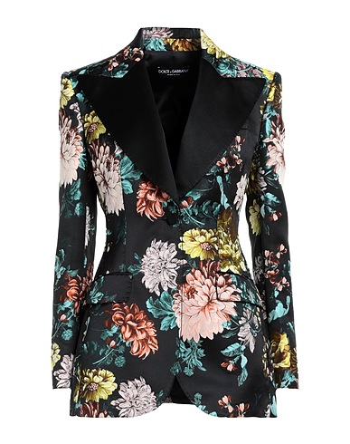 DOLCE&GABBANA Blazer Black 84% Polyester, 16% Silk