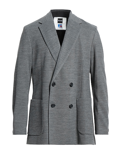 BOSS x RUSSELL ATHLETIC Blazer Grigio 45% Poliacrilico, 45% Lana Vergine, 8% Poliammide, 2% Elastan