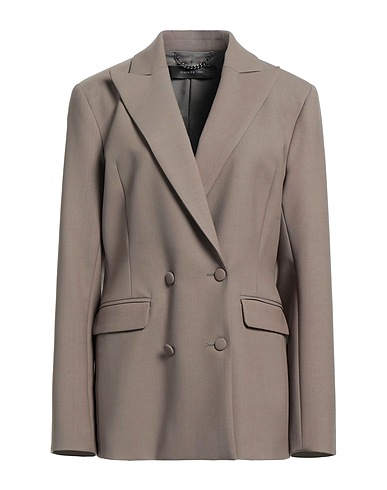 FEDERICA TOSI Blazer Khaki 52% Polyester, 43% Virgin Wool, 5% Elastane