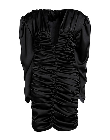 NINEMINUTES Vestito corto Nero 97% Poliestere, 3% Elastan