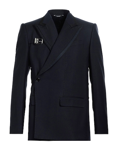 DOLCE&GABBANA Blazer Midnight blue 78% Virgin Wool, 21% Silk, 1% Polyester